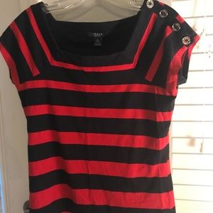 CHAPS Small Red & Navy Top